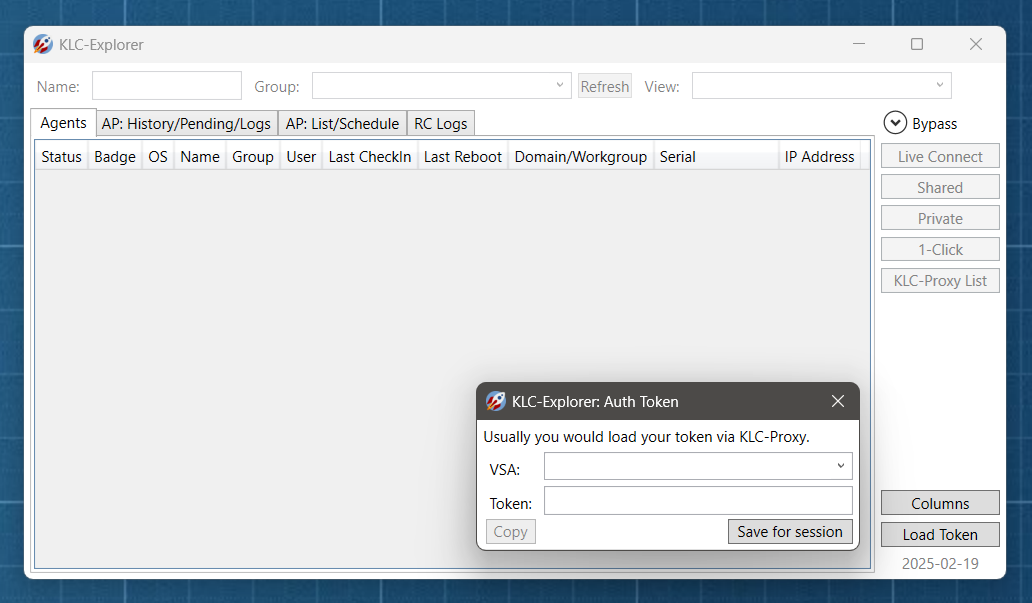 Screenshot of KLC-Ex